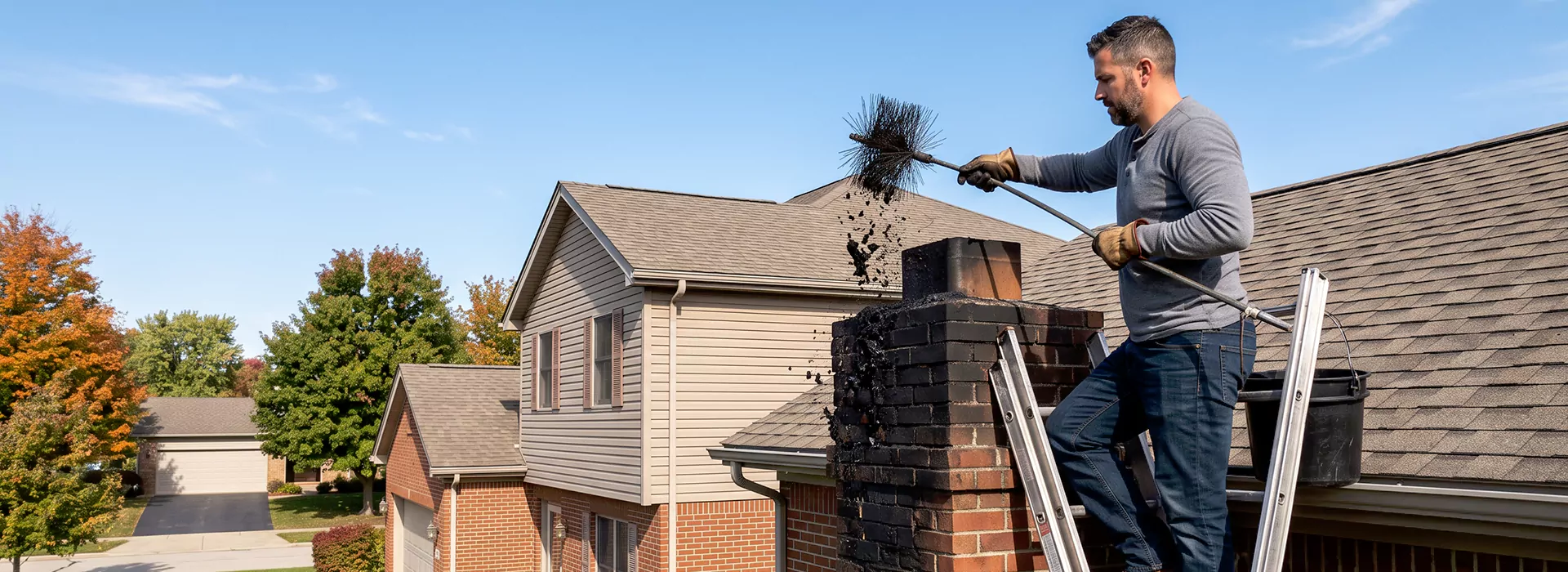 Chimney Creosote Cleaning in Abington