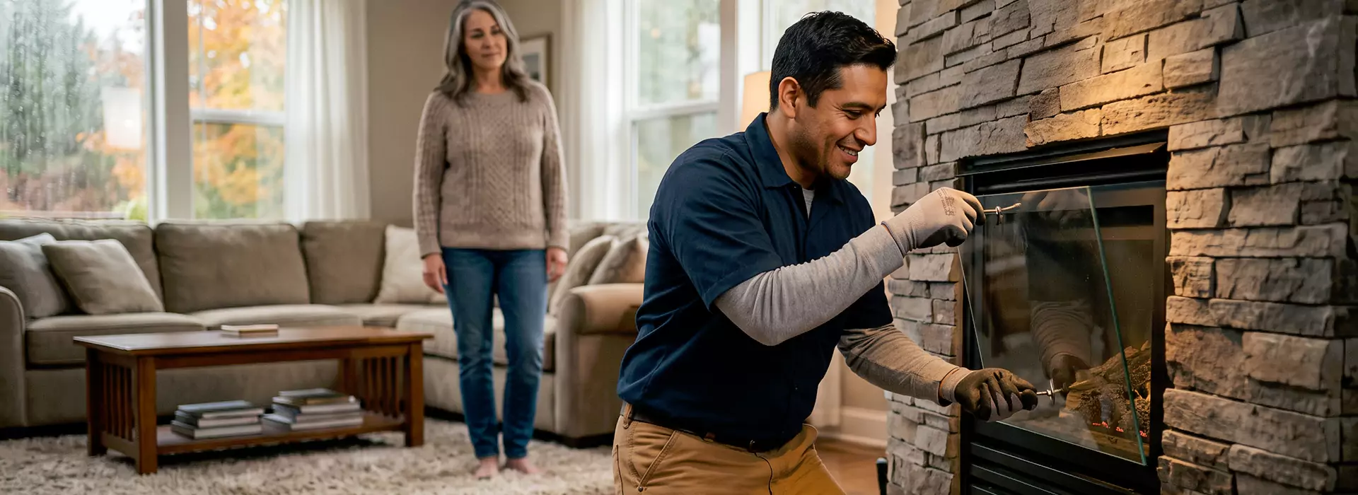 Fireplace Glass Replacement in Abington, PA