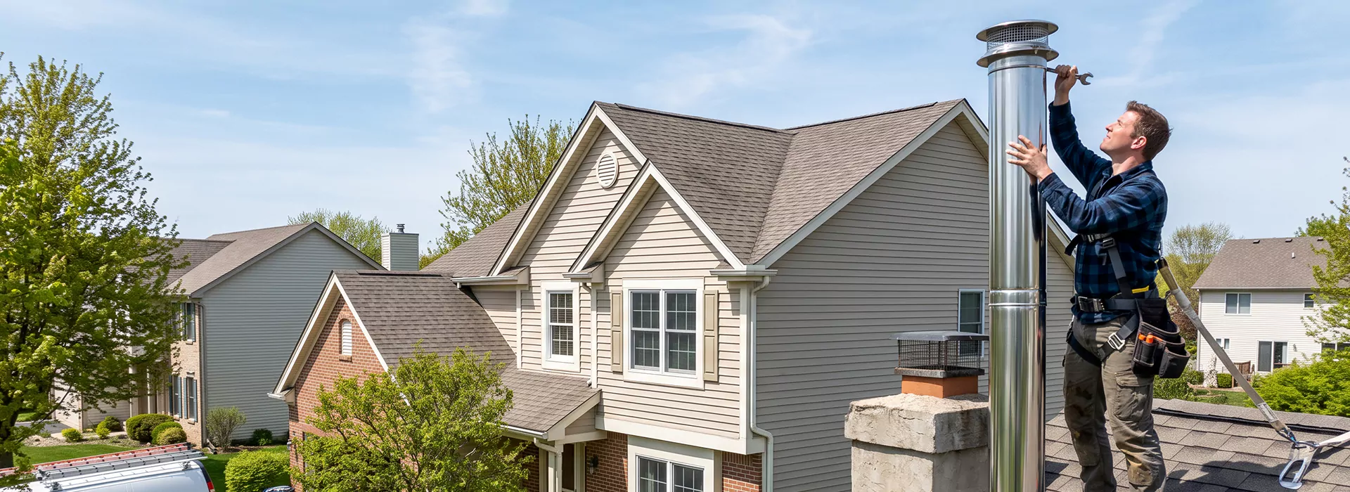 Metal Chimney Installation in Abington