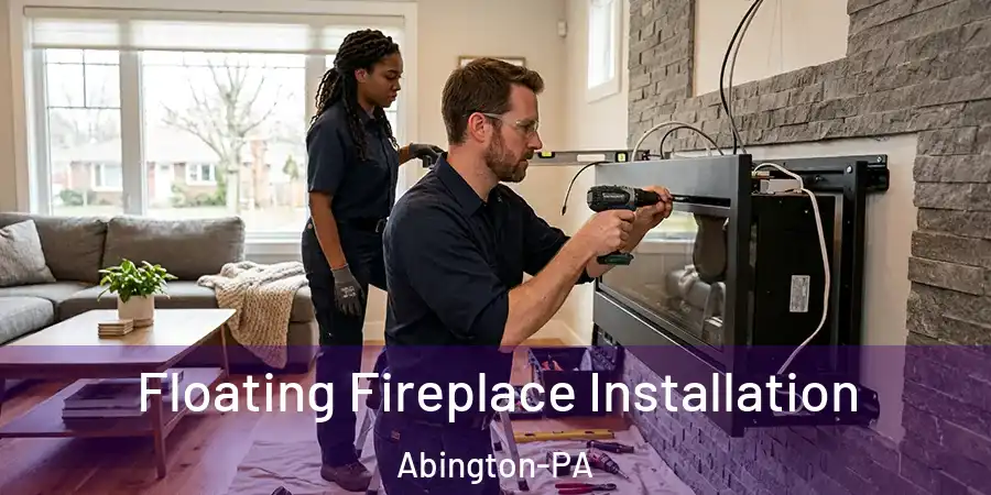  Floating Fireplace Installation Abington-PA