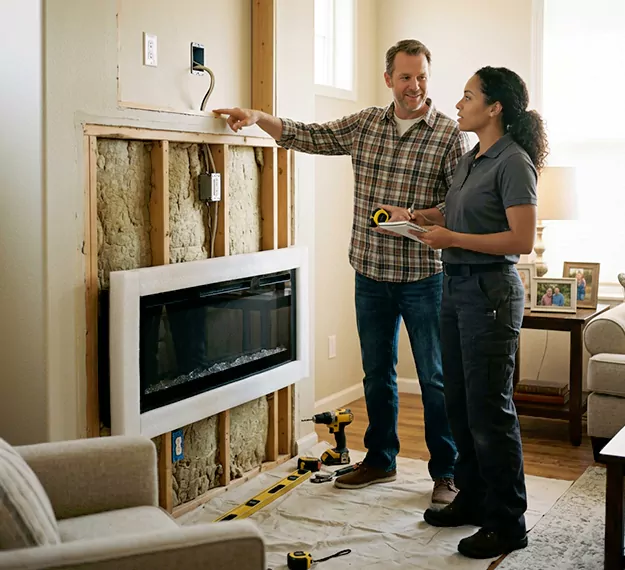 Why Abington, PA Homeowners Choose Our Electric Fireplace Installation Team?