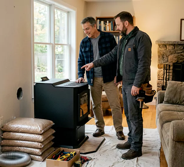 Why Abington Homeowners Choose Our Pellet Fireplace Installation Team?