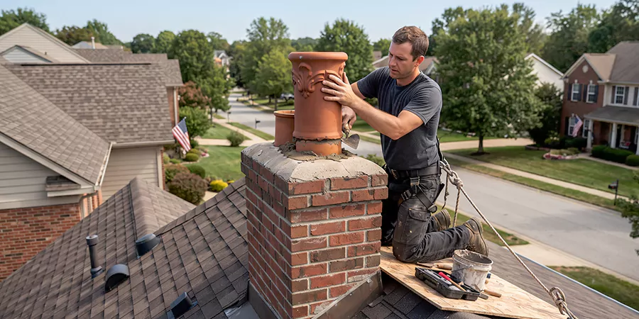 Decorative and Custom Chimney Pot Installation Abington
