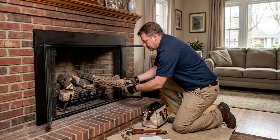 Propane Fireplace Logs Installation Abington