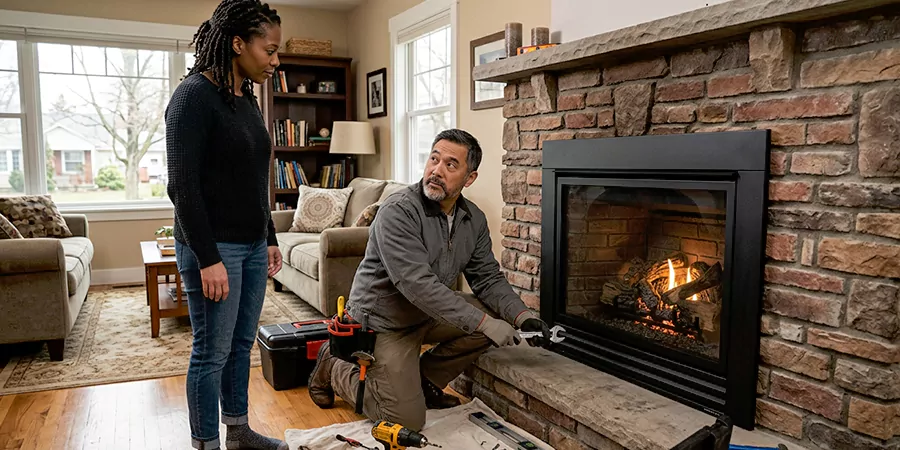 Fireplace and Log Fire Installation Abington